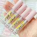 Low MOQ Customize Private Labels 6.5ml Round Lipgloss Tubes Packaging Wholesale Pink Empty Lipgloss Tubes With Brush