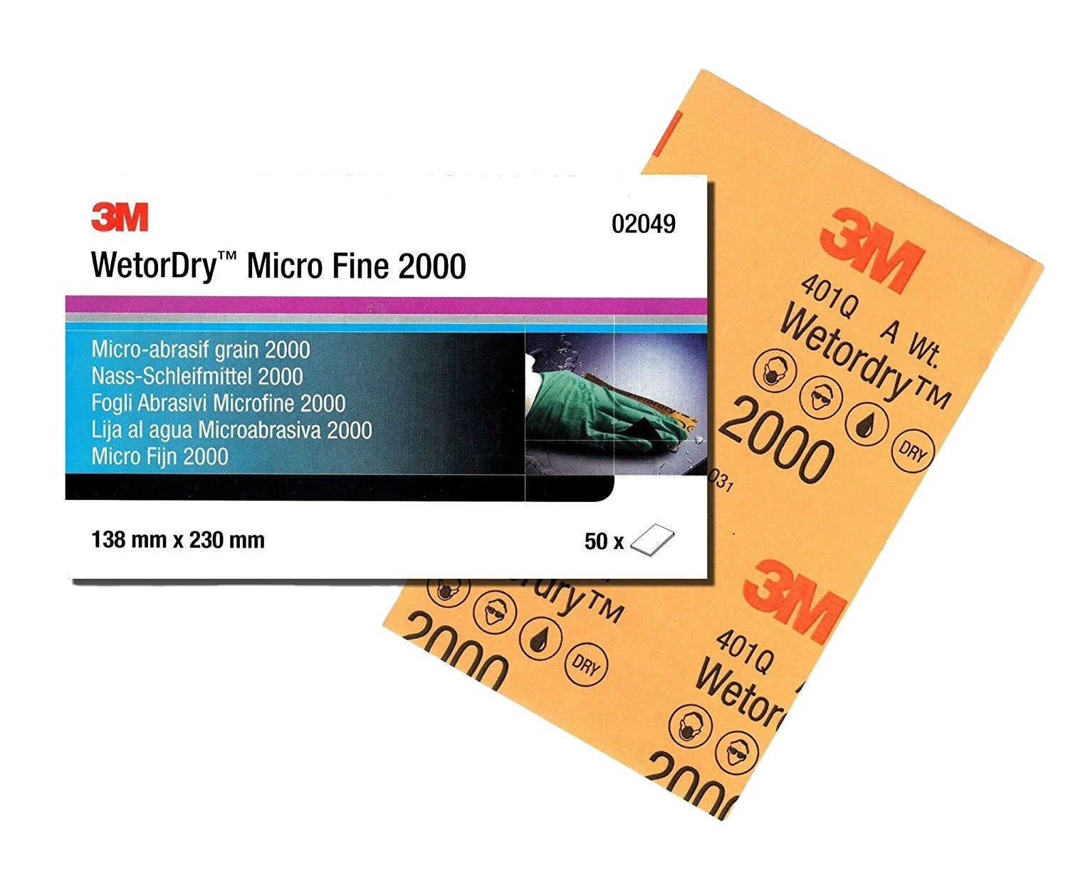 3M 401Q Wetordry Sand Paper Sheet
