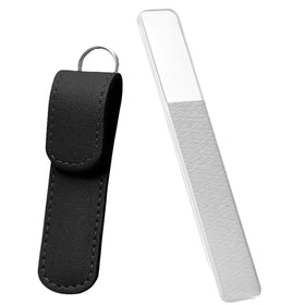 Glass Mini Nail File Natural Nails Straight 100 Grit Professional Durable Case Suitable for Polishing Fingers Toes Women's Nail