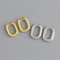 Hot Wholesale Chic Square Hoop Earrings High Polished Minimalist Geometric Hoop Earrings for Women