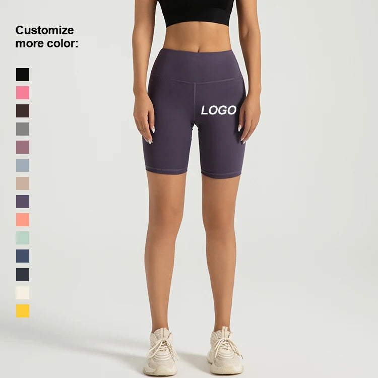 High Waist Breathable Yoga Leggings Women Top-Selling Skinny Fit Casual Shorts Effective Tummy Control Peachy Bermuda Shorts