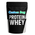 Powder Protein Whey Bag Custom Packaging Stand up Pouch Aluminum Foil Ziplock Bag Resealable Matte Glossy Printing Mylar Bag