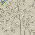YF-CN 4 Modern Waterproof 3D Bathroom Room Home Decoration Luxury Nature Flower Wall Paper Leather Chinoiserie Mural Office Free
