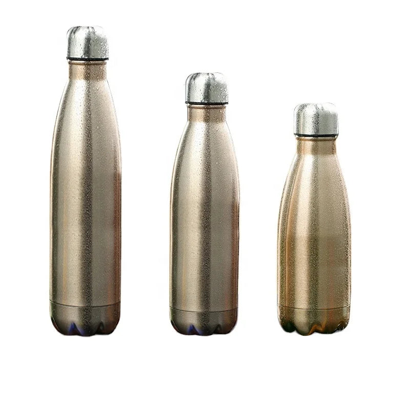 Customized 1000 750 500 350 260 ml 304 Stainless Steel Cola Bottle Thermos Beer Coffee Cup Insulation Water Bottles