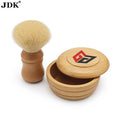 JDK Private Label Shaving Soap Mug with Handle Brown Best Sellers Shaving Bowl Used Shaving Mug and Brush Set Wholesale