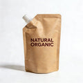 Wholesale 350ml Aluminum Foil Kraft Paper Bag with Corner Spout Kraft Paper Spout Pouch