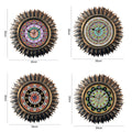 European Popular Shell Plastic Cover Gold and Silver Painted Round Diamond Clock DIY With Beads Craft Clock DIY Point Decorative