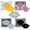 STOCK Colorful 24k Lip Mask Hydrating Glitter Pads Moisturizing Black Lip Patches Crystal Collagen Pink Lip Mask