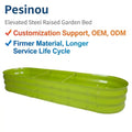 Durable Metal Raised Garden Beds Firmer Steel Material Outdoor Elevated Flower Planter Long Life Cycle Customization Support