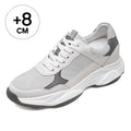 Wholesaler Elevator Sport Shoes Men Shoes Invisible Height Increasing 8cm Sneakers Shoes Cowhide Leather/Suede Upper