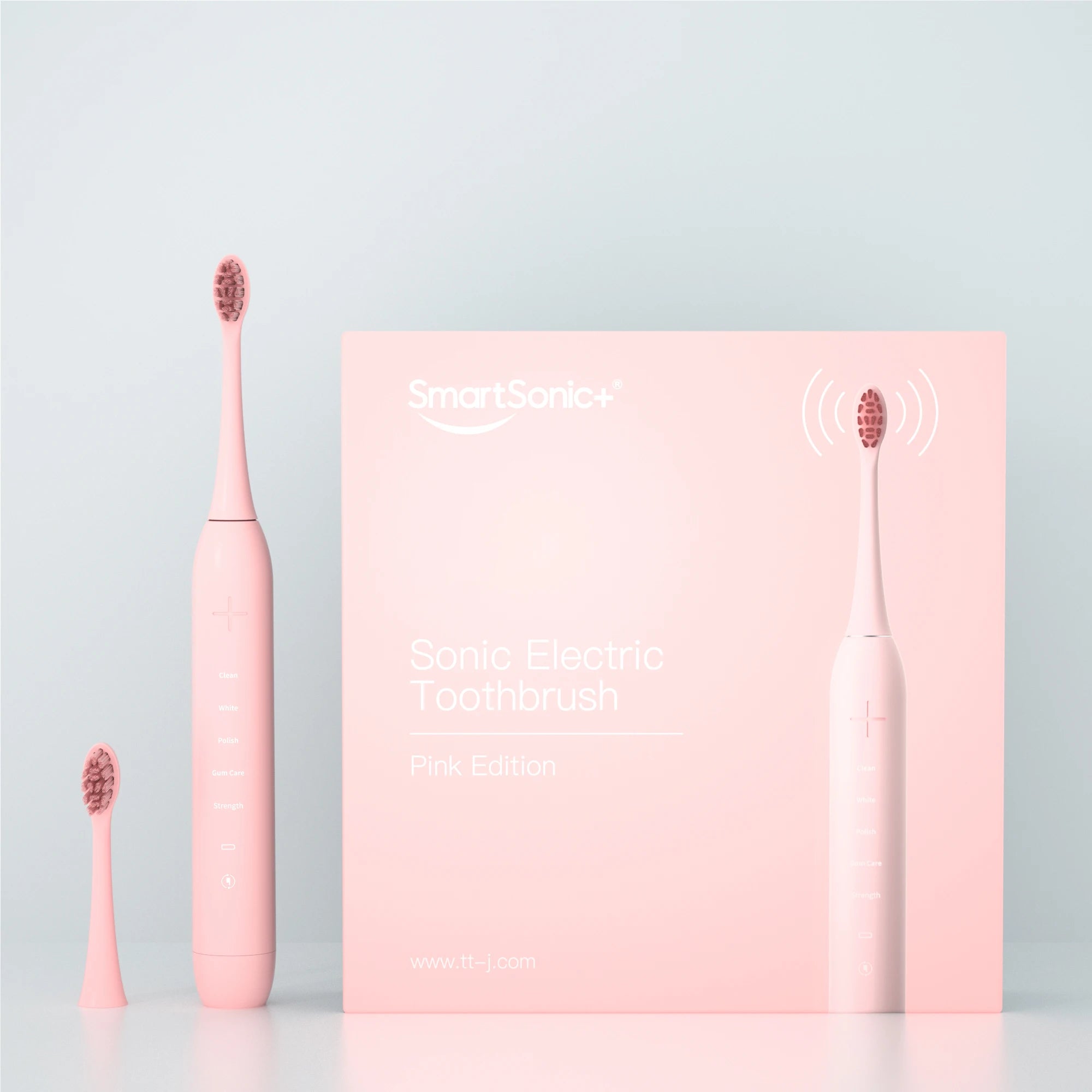OEM Intelligent IPX8  50DB Sonic Electric Toothbrush Soft Dupont Bristles Whitening Brush with Travel Case