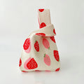 Small Cute Knot Wristlet Knitted Bag Aesthetic Knit Purse Crochet Tote Bag for Women
