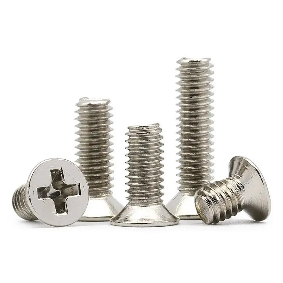 Wholesale Stainless Steel Countersunk Head Small Screw Fasteners Machined Cross Flat Head Screws Security Screw