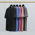 Personalized Custom Drop Shoulder Heavyweight Blank Cotton Acid Wash T-shirt Oversized Tshirt Vintage T Shirt