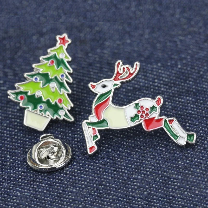 Wholesale Christmas DIY Badge Button on Christmas Metal Badges