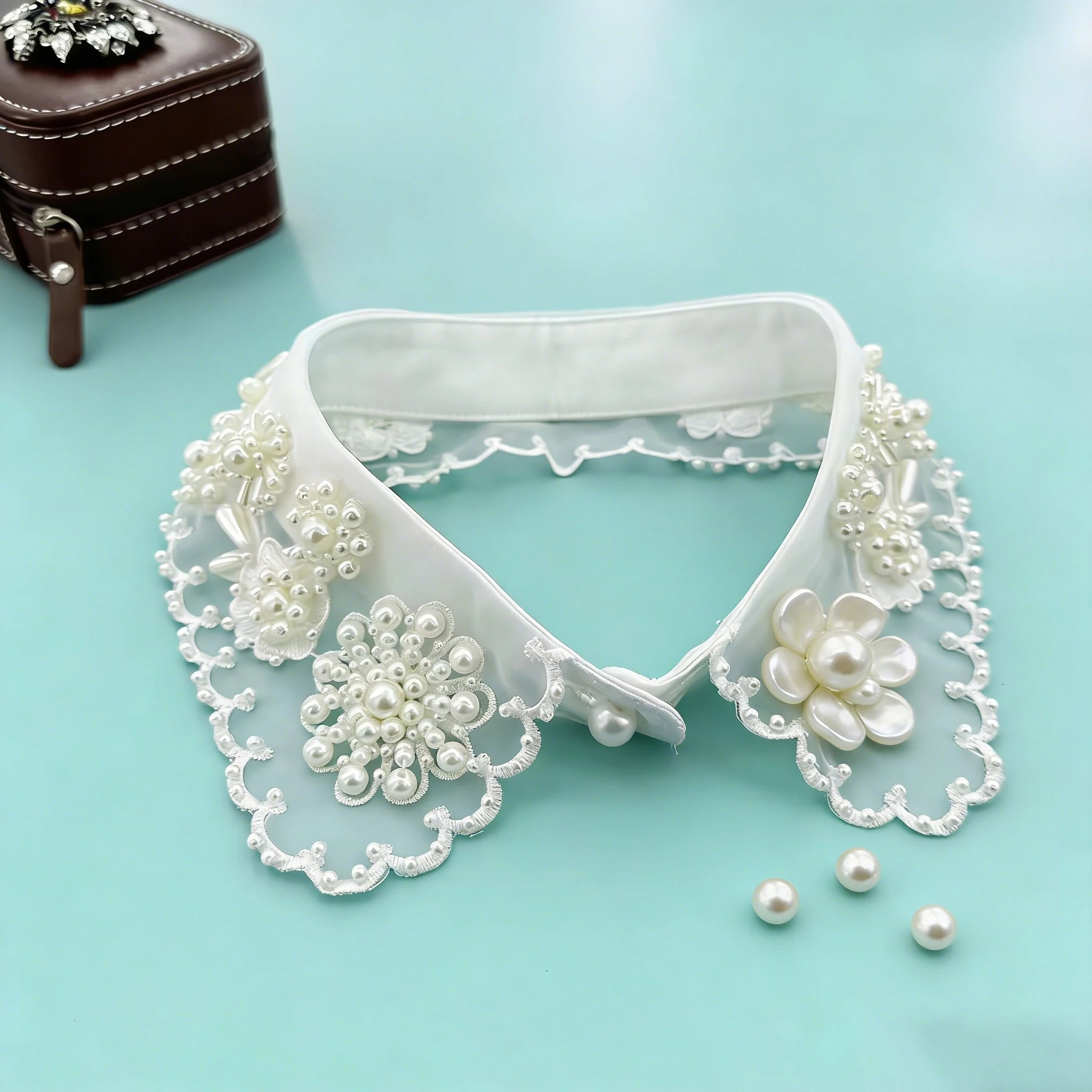 High Quality Fashion Accessories Collar De Perlas Moda Hombre Naturales Piedra Fake Collar t Shirt for Men Pastoral Clerical