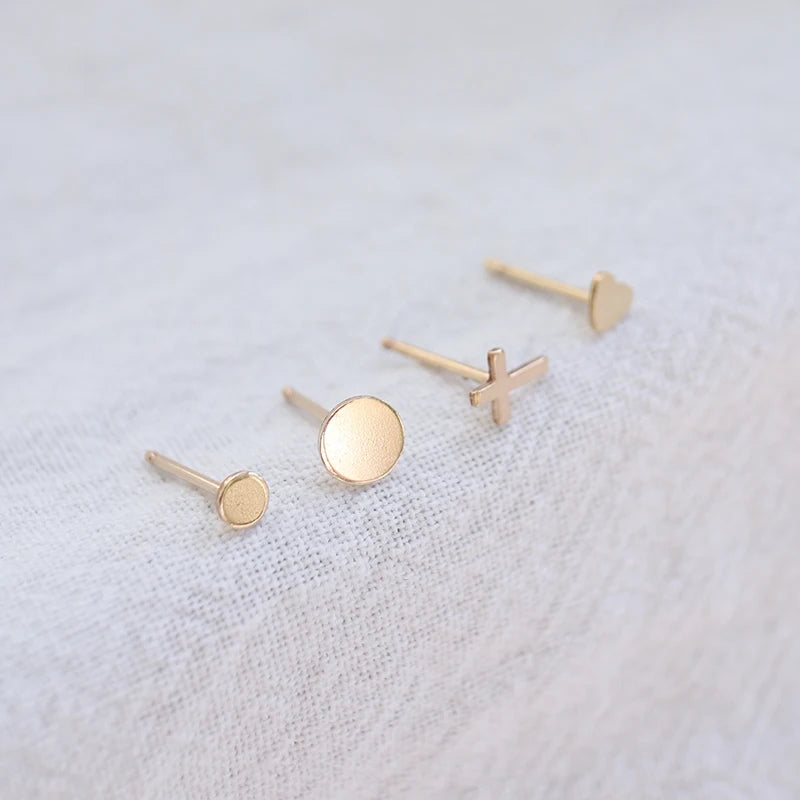 Non Tarnish Daily Fashion Jewelry Design 14K Gold Filled Studs Earrings