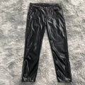 DENIMGUYS Moto & Biker Genuine Leather Trousers Men's Casual Slim Capris Windproof Fashion Cowskin Pants
