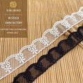 Wholesale Water Soluble Polyester Mesh Lace Organza Embroidery Lace for Garments and Bags for Clothing Accessories