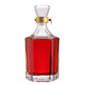 Hot Selling Luxury High Quality 200ml 500ml 1000ml Square Glass Wine Bottles Crown Cap Empty Dispenser Box New Whiskey Product