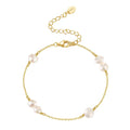 GPB27 Bracelet Jewelry Made of 925 Sterling Silver Ethnic Handmade Bangle Authentic Fine Silver Chain With Pearl