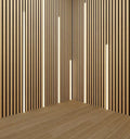 For KASARO Modern LED Light Strips Factory Priced Self-Adhesive MDF Acoustic Slat Panels for Economically Illuminate Your Space