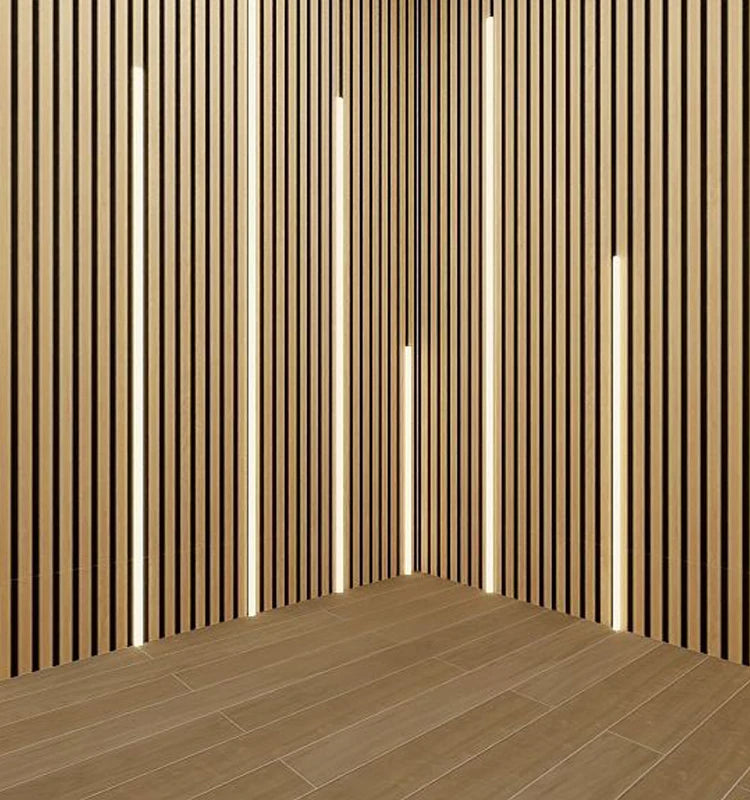 For KASARO Modern LED Light Strips Factory Priced Self-Adhesive MDF Acoustic Slat Panels for Economically Illuminate Your Space