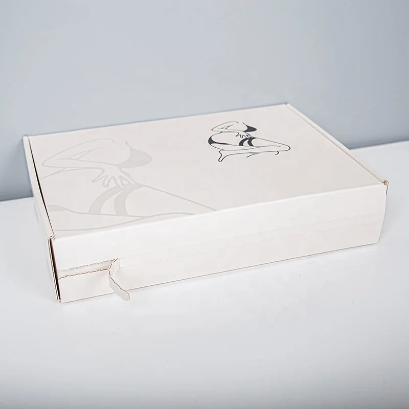 Custom Printed Logo Recyclable Underwear Garment Gift Foldable Paperboard Packaging Box with Matt Lamination for Clothing