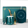 Business Promotional Corporate Custom Gift Set Souvenir Item Hot Sale Coffee Cup 55 Degree Constant Temperature Coaster 4 Piece