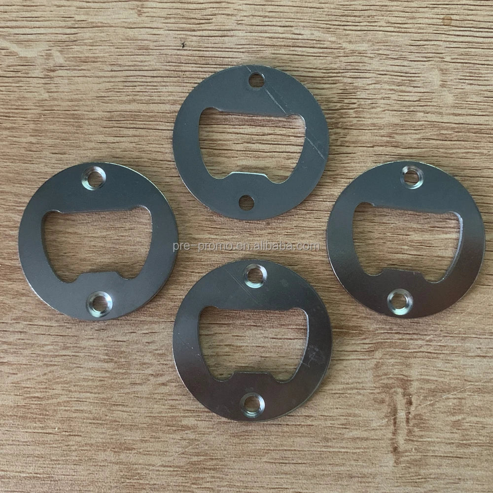 Wholesale Cheap Bottle Opener Insert Metal Round Countersunk Holes Bottle Opener Part