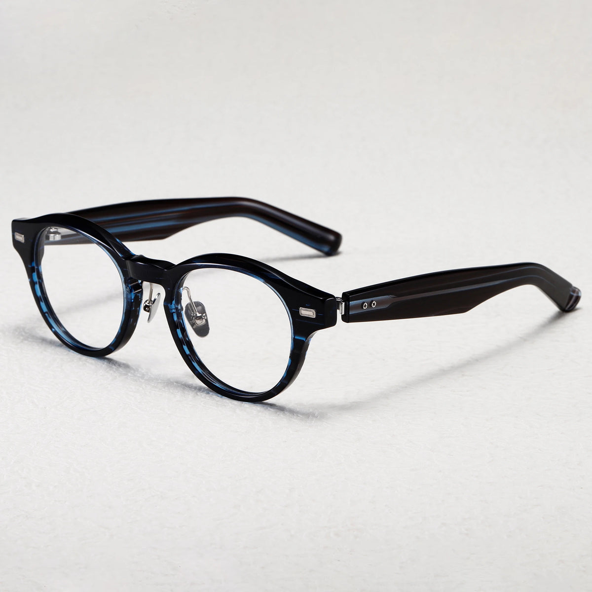 Benyi Hot Selling Japanese Design Optical Spectacle Glasses Mazzucchelli Acetate Eyewear Round Unisex Style 2024 MegaBDM