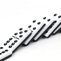 Custom Acrylic Double Layers  Domino Set with Nails Black Double 6 Domino Customizable  Packaging Parent-children Games