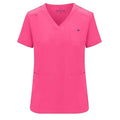 72% Recycled Polyester 23% Viscose 5% Spandex Nursing Fitted V Neck Top Pants Custom Logo Hospital Uniform