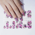 Plastic 2D Nail Sticker Strips Non-Toxic Long Lasting Custom Nail Wraps Hot Sell