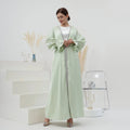 Eid Al-Adha  Ramadan in 2023 Robe Turkey Hooded Robes Solid Color Hooded Dresses Women Party Dress Elegant