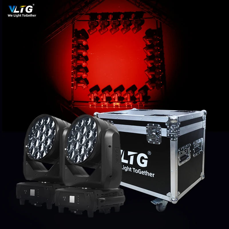 Oem Wholesale LED19*40W Zoom Moving Head Light Disco DJ Equipment DMX512 RGBW for Wedding Party Wash Stage Moving Head Light