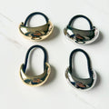 6*3.5*2.5cm Simple Rubber Band Head Rope Metal Hair Ties Hair Accessories Metal Geometric Shape Tied Horsetail Hair Rope for Wom