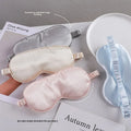OEM Multi-Color Satin Eye Mask Double-Sided Blackout Sleep Mask with Breathable Cotton Simulated Silk Gift-Wrapped Edge Supply