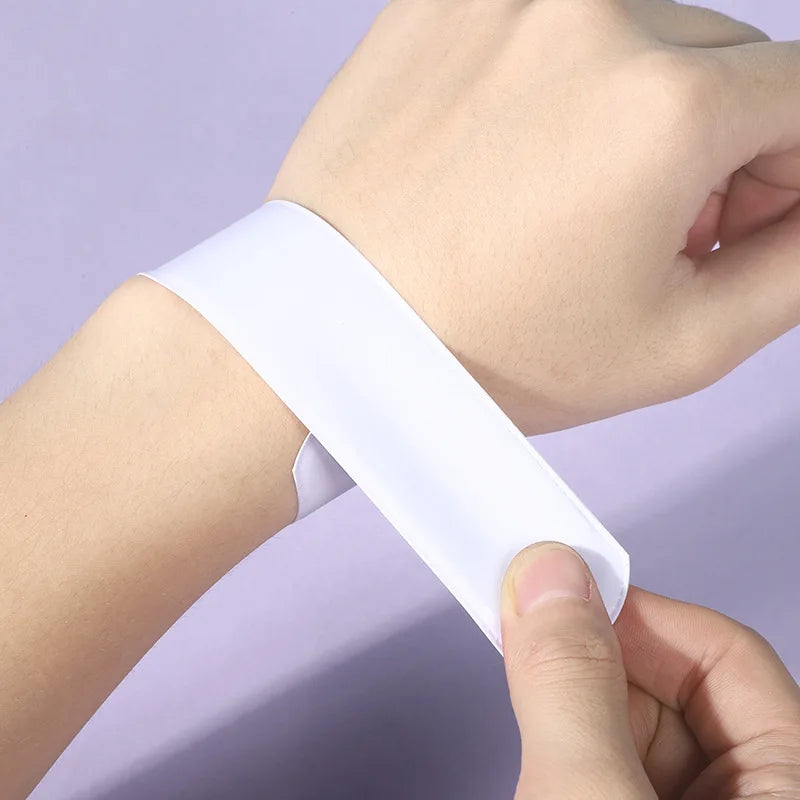 White Slap Bracelets  DIY Blank Party Wrist Strap Snap Band for Teens  Kids  Classroom Craft Activity Prize Gift Costume
