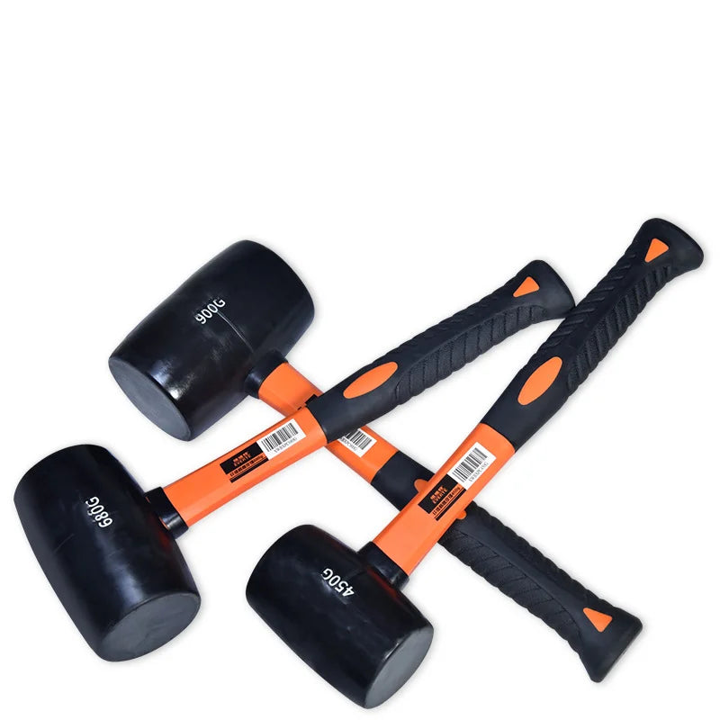GrandLuxe Custom OEM Professional Rubber Mallet Hammer with Contoured Grip and Rubber Handle for DIY Nail Hammer Work