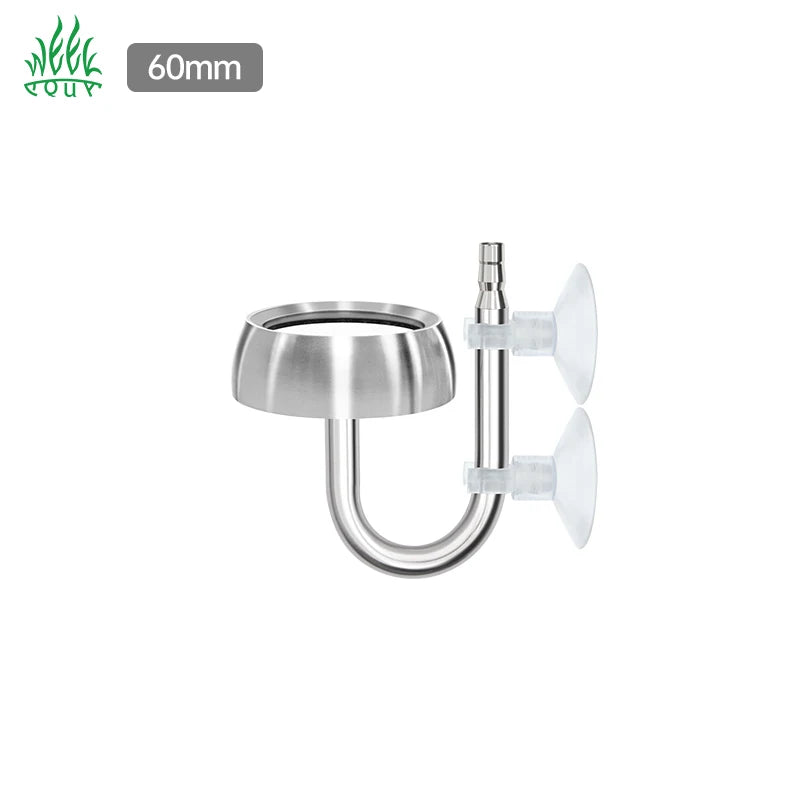 Transparent Acrylic Bubble Counter Co2 Diffuser Stainless Steel Tiny Bubble Aquarium Carbon Ceramic Plant Fish Tank Accessories