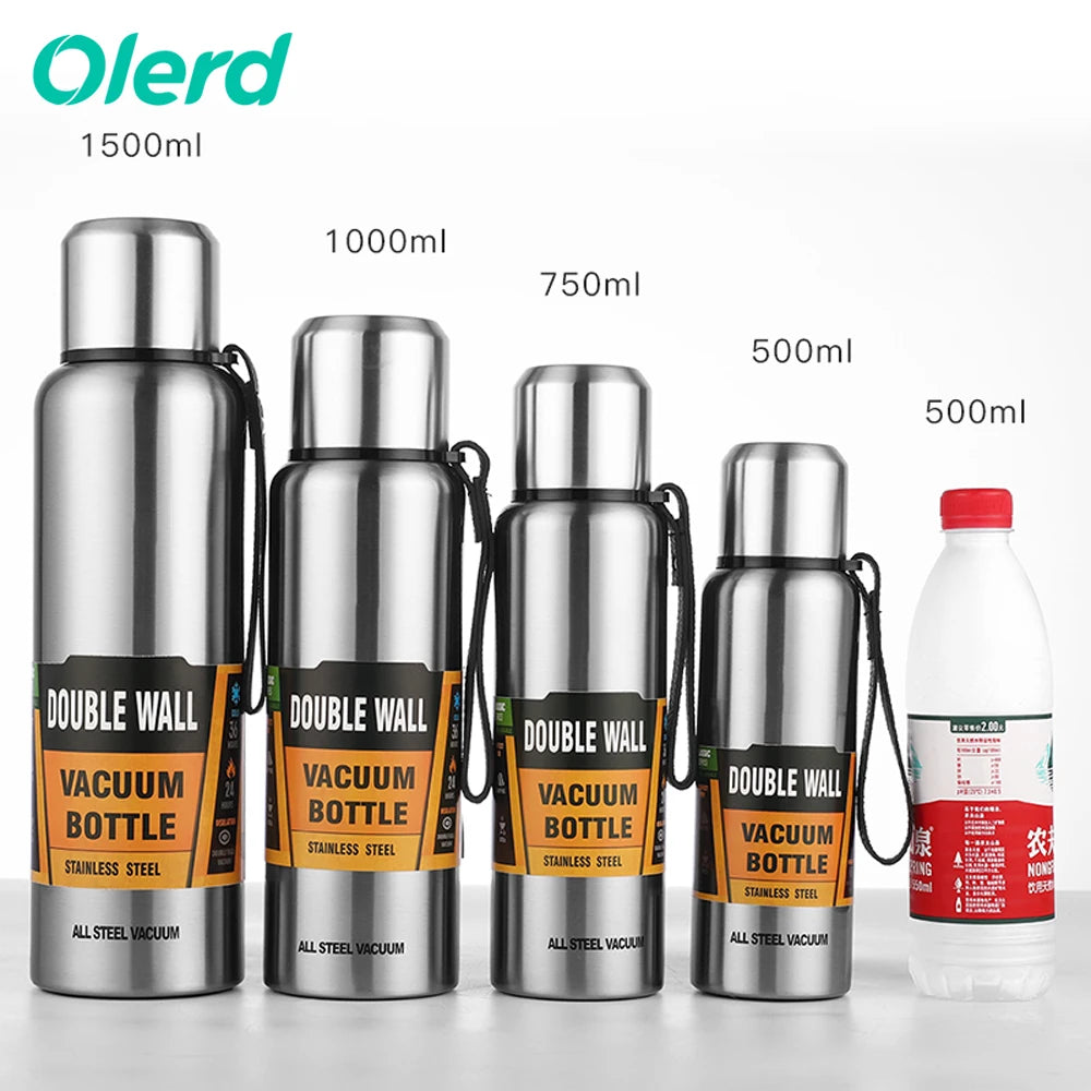 Wholesale Customized Double Wall Stainless Steel Water Bottle Vacuum Flask Insulated Water Bottle with Lid