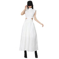 For TWOTWINSTYLE Wholesale Hot Style French Style Waist Wrapped Long Skirt New Design Sleeveless Midi Dress Sweet Solid Plain