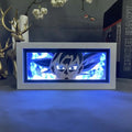 158 Designs Dragoned Goku Laser Cut Paper Anime Wood Frame for Room Decor Animation Lightbox Table Led Night Light Lamp