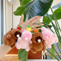 Hot Capibara Anime Style Plush Keychain Toy Soft Doll Capybara Pig Pattern Capibaras Peluches Plush Toy