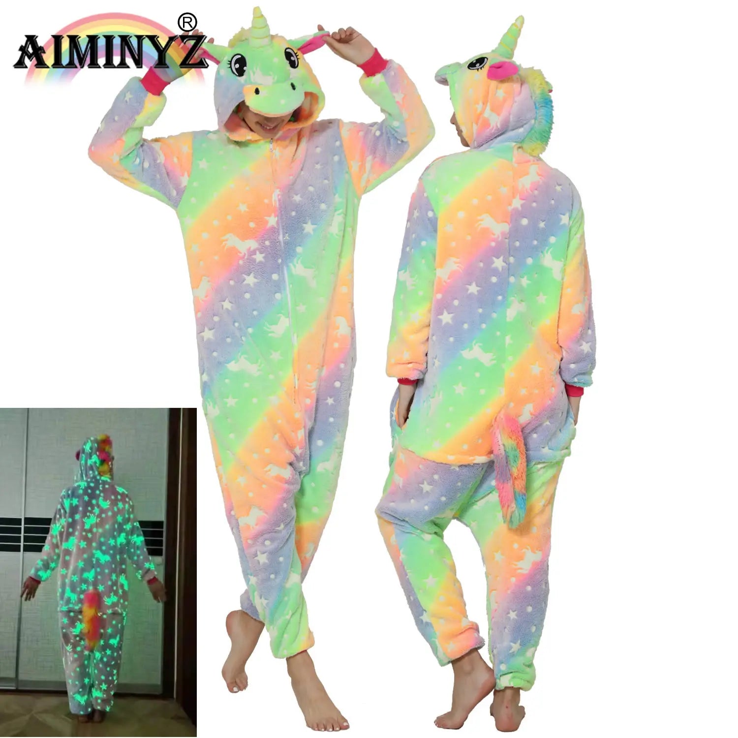 For Wholesale New Pegasus Adult Thermal Plus Size Polar Flannel Long Sleeved Onesie Sleepwear