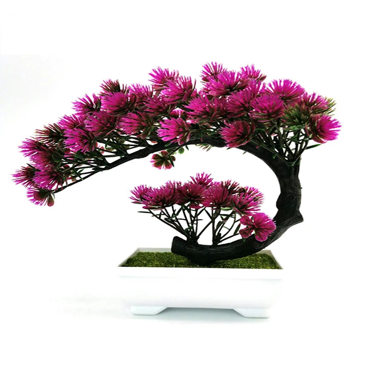 Simulation Potted Plant DIY Decorative Bonsai Artificial Bonsai Welcoming Pine Tree for Home Office