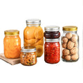 Wholesale wide mouth 16oz glass mason jar canning jar for jam honey DIY Spice
