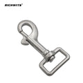 316 Stainless Steel Carabiner Metal Dog Leash Hook Ring Square Eye Swivel Snap Hook