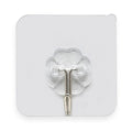 Heavy-Duty Transparent Plastic Wall Hook Seamless Adhesive for Door Mount Waterproof and Flexible Towel Bathrobe Coats
